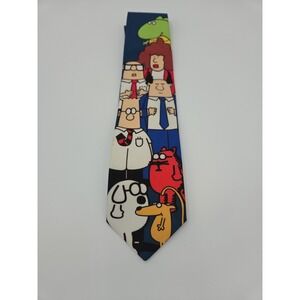 Dilbert &‎ Gang Softwear Comic Artwork Collectible Tie NECK TIE 100% Polyester
